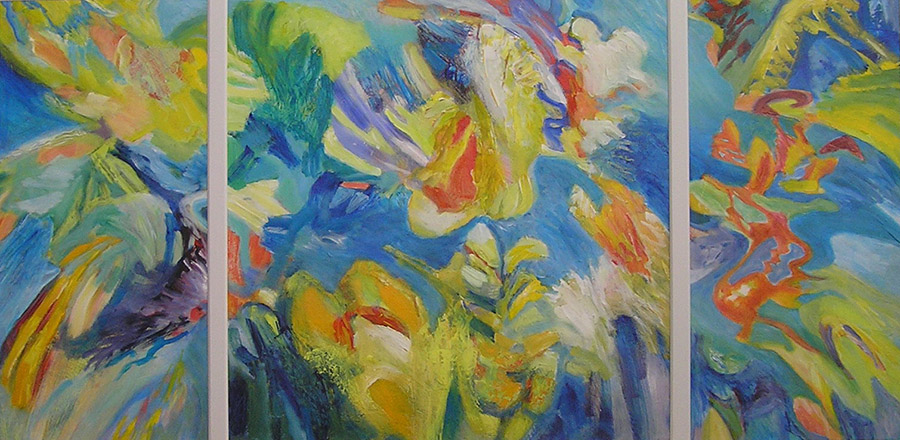 Tropical Forrest, 2010, acrylic on paper, 60 x 120 cm