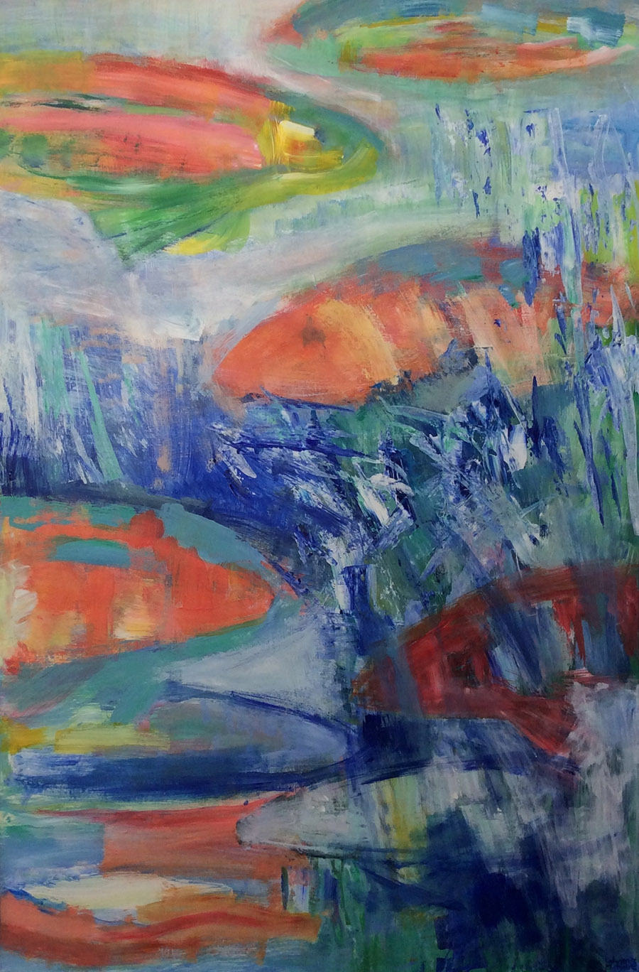 Fishes Passing by, 2007, acrylic on paper, 90 x 60 cm