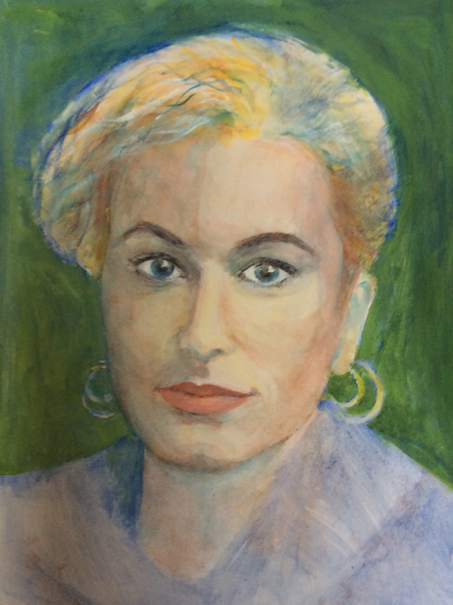 Noortje, 2005, acrylic on paper, 38 x 28 cm