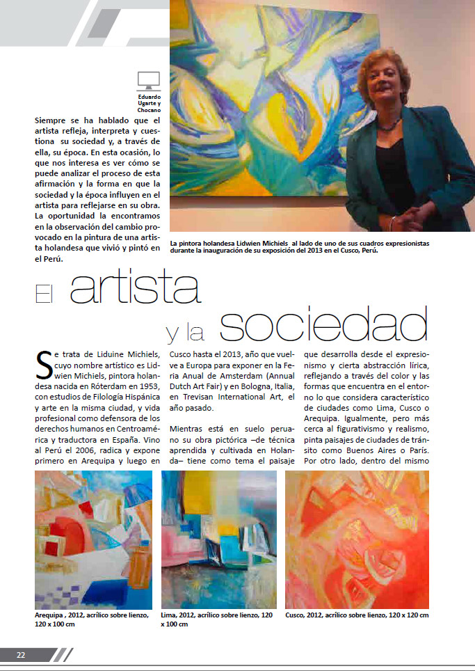 Magazine ‘La Ciudad’ (Peru), January - March 2016